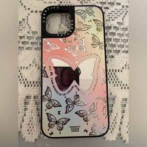 Casetify butterfly mirror iPhone 14 case